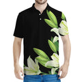 Lily Floral Print Men's Polo Shirt