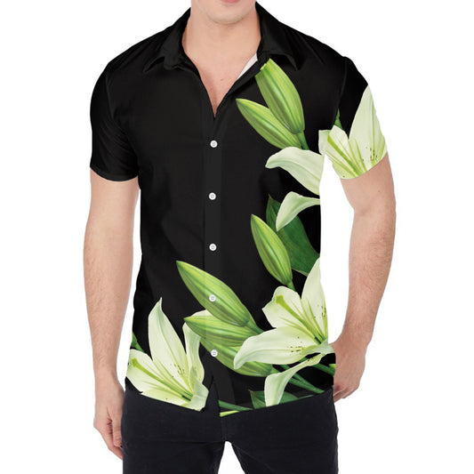 Lily Floral Print Men's Shirt