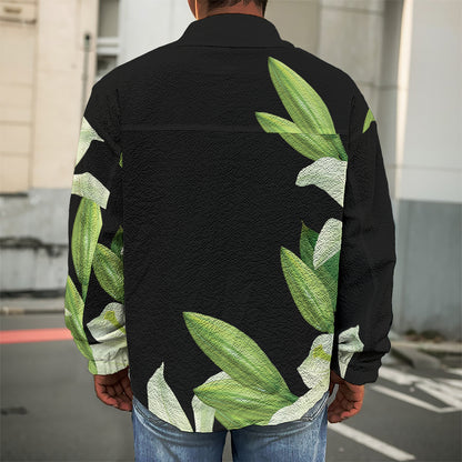 Lily Floral Print Men's Shirt Jacket
