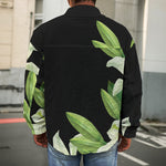 Lily Floral Print Men's Shirt Jacket