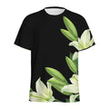 Lily Floral Print Men's Athletic T-Shirt
