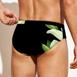 Lily Floral Print Men's Swim Briefs