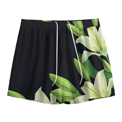 Lily Floral Print Mesh Shorts
