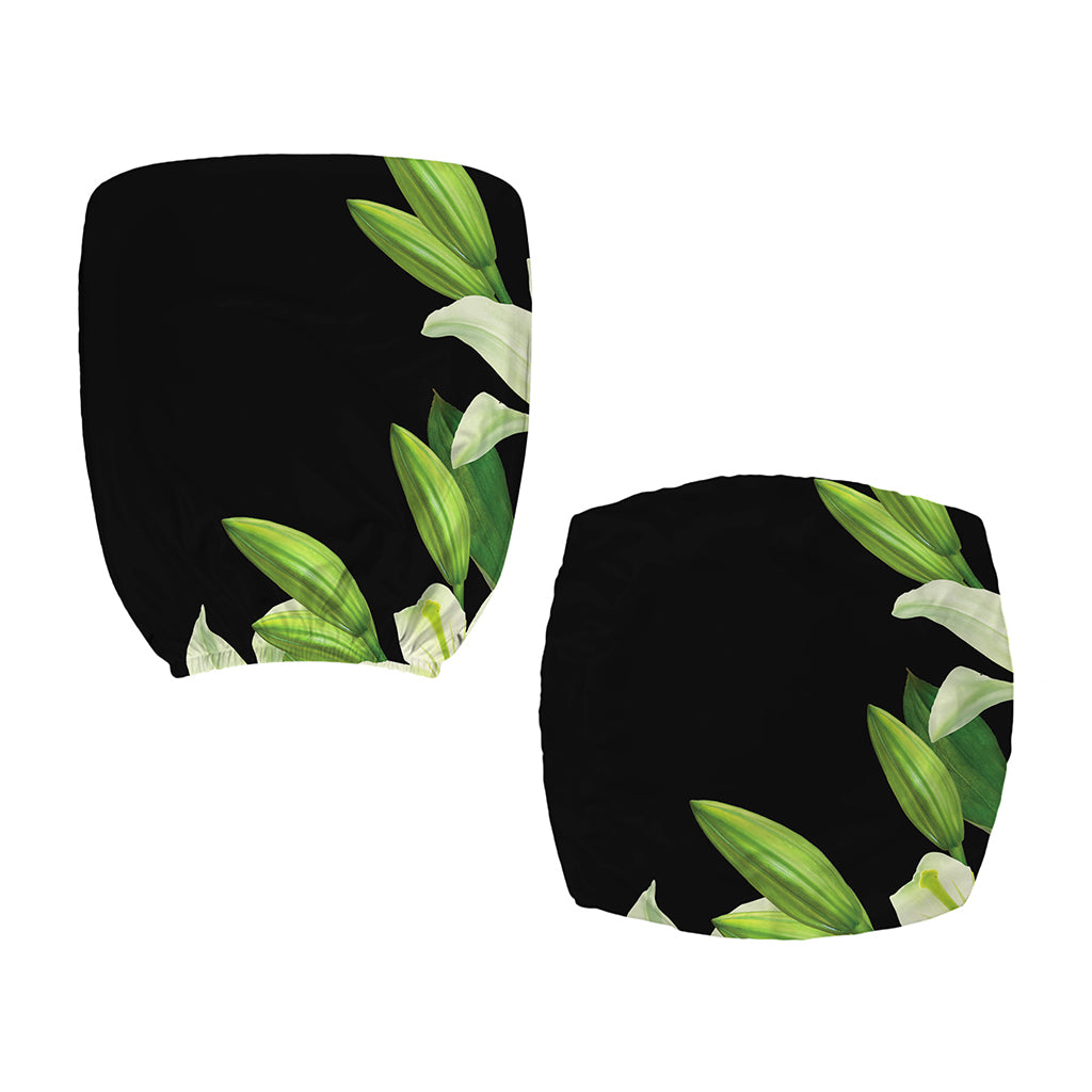 Lily Floral Print Office Chair Cover