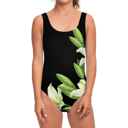 Lily Floral Print One Piece Swimsuit