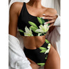 Lily Floral Print One Shoulder Bikini Top