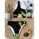 Lily Floral Print One Shoulder Bikini Top