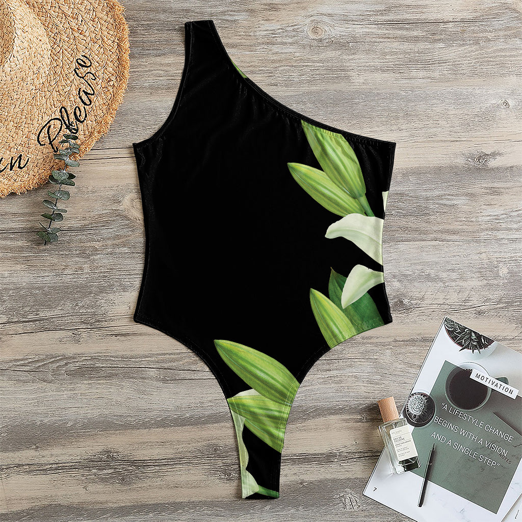Lily Floral Print One Shoulder Bodysuit