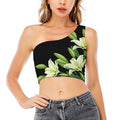 Lily Floral Print One Shoulder Crop Top