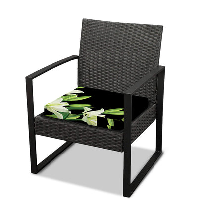 Lily Floral Print Outdoor Seat Cushion Cover