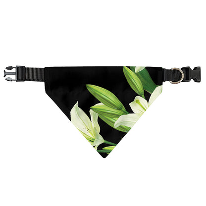 Lily Floral Print Over The Collar Dog Bandana