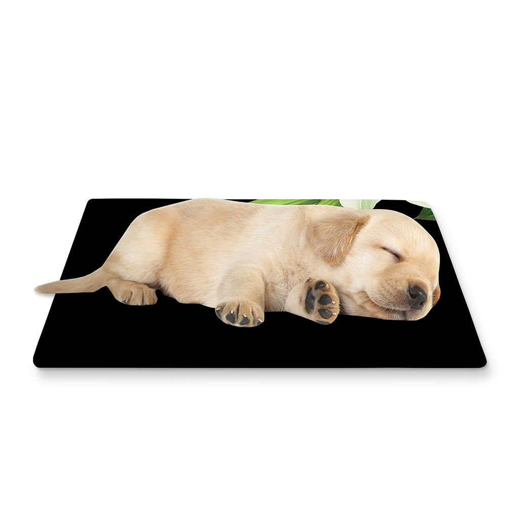 Lily Floral Print Pet Cooling Mat Cover