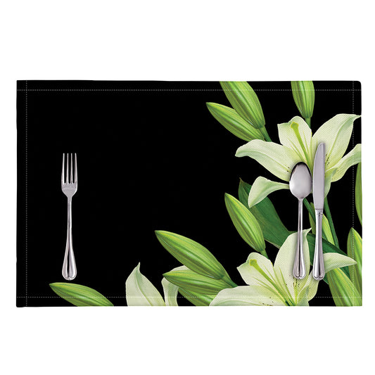 Lily Floral Print Placemat