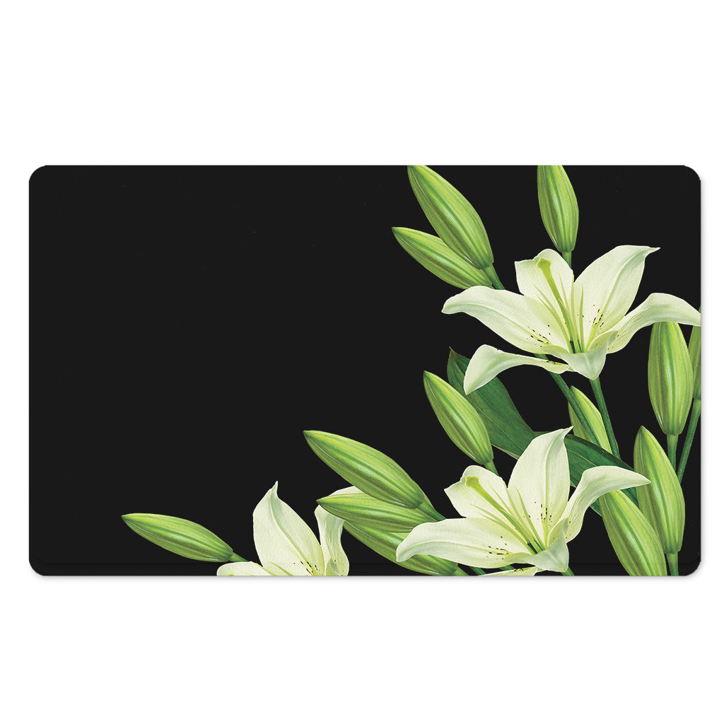 Lily Floral Print Polyester Doormat