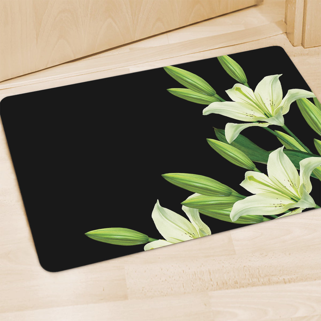 Lily Floral Print Polyester Doormat