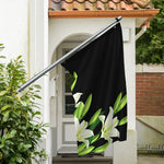 Lily Floral Print Polyester Flag