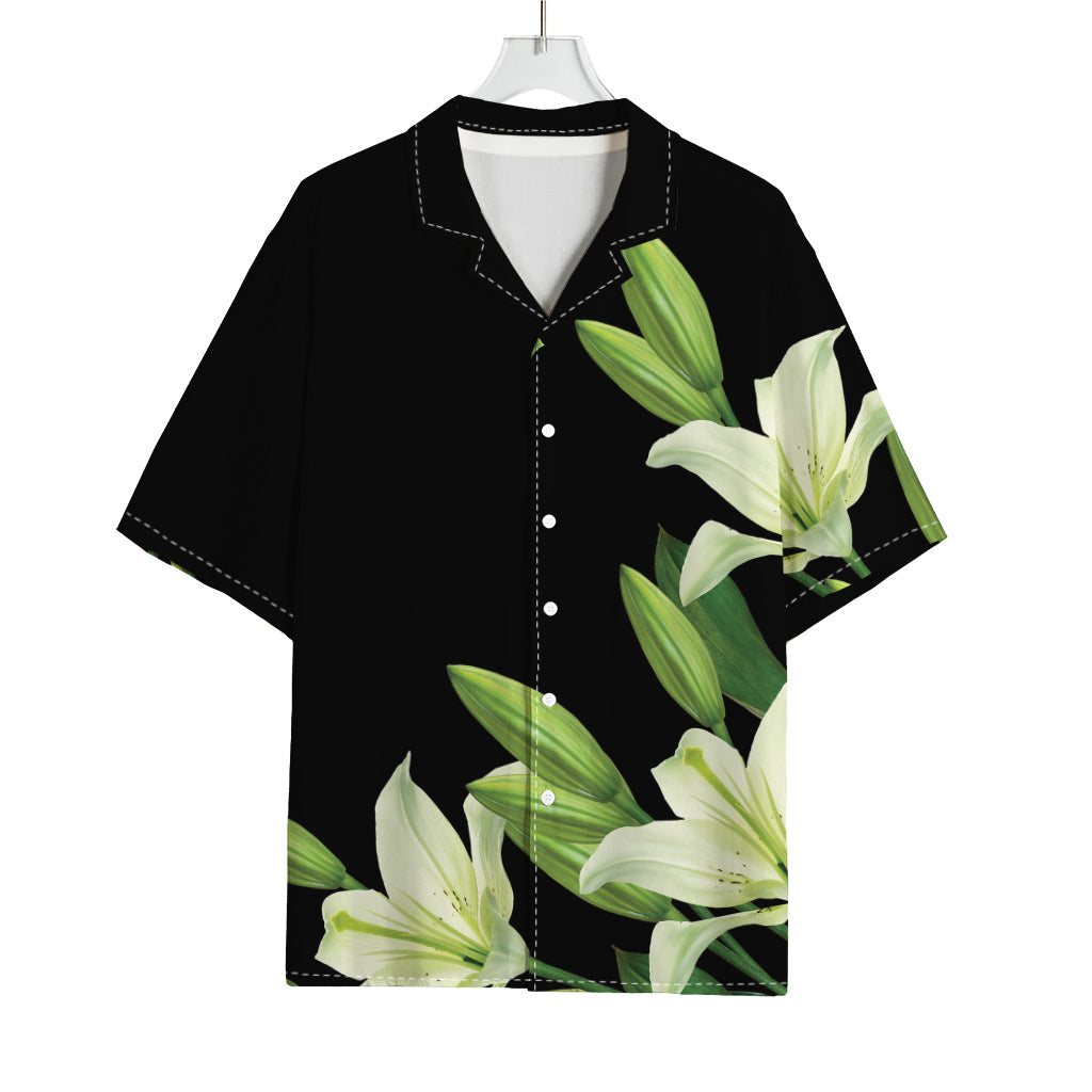 Lily Floral Print Rayon Hawaiian Shirt