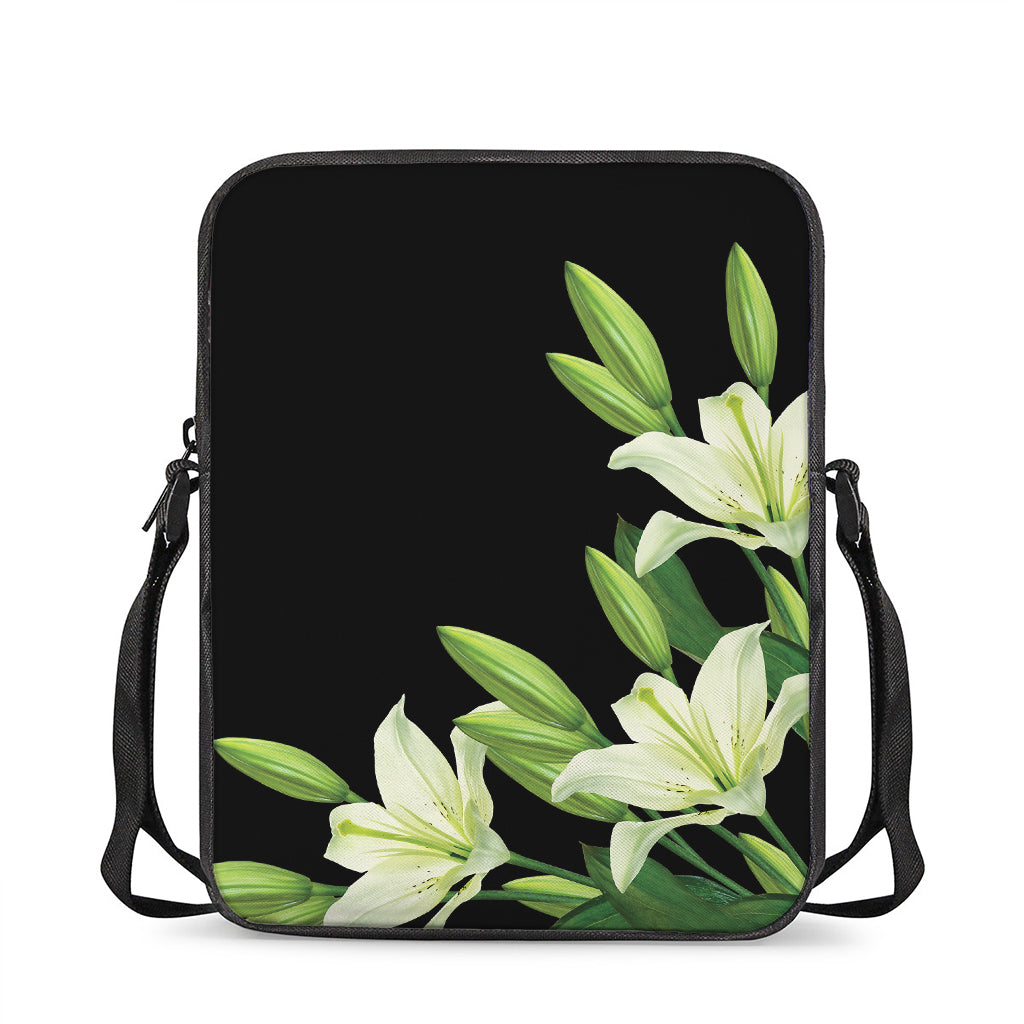 Lily Floral Print Rectangular Crossbody Bag