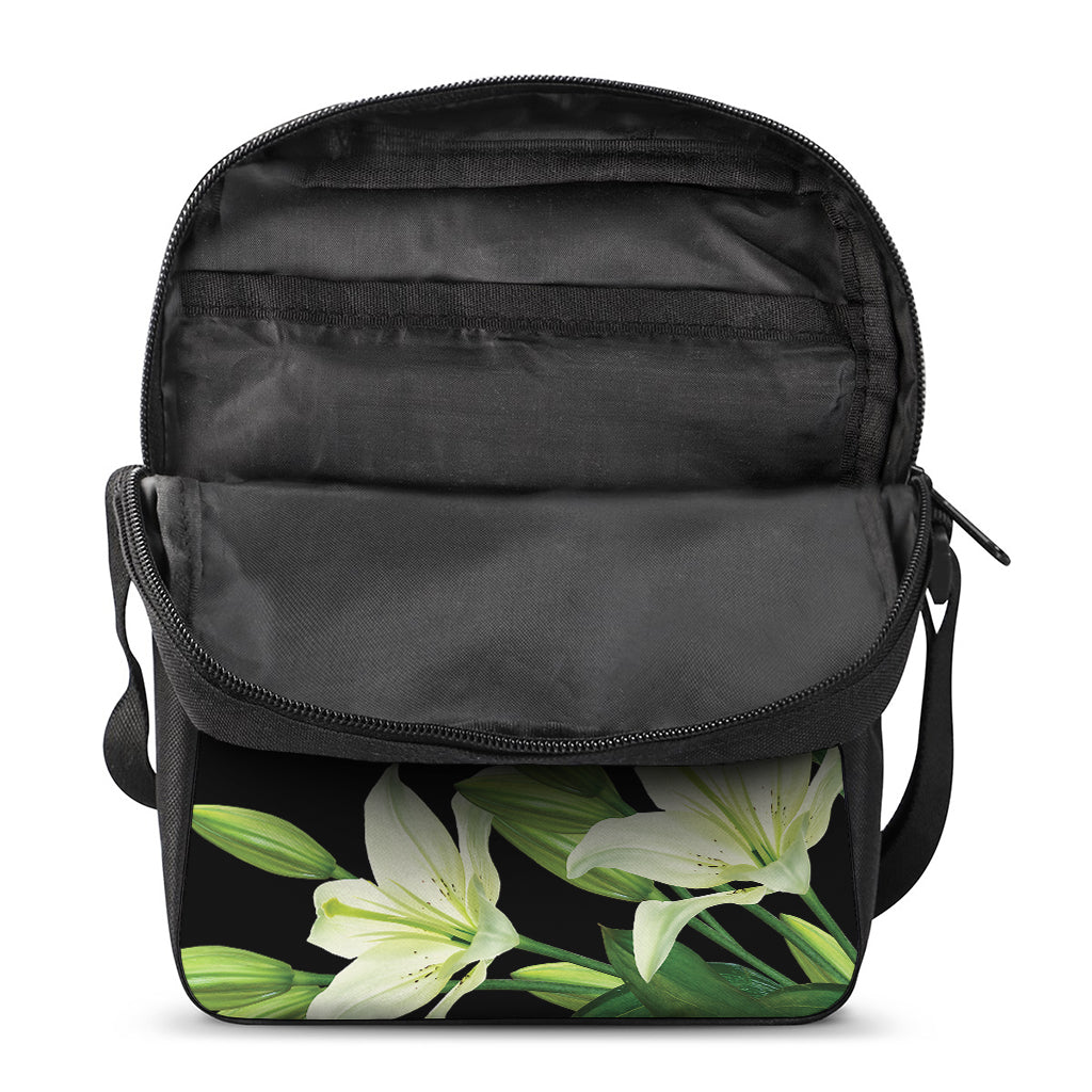 Lily Floral Print Rectangular Crossbody Bag