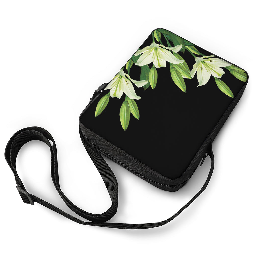 Lily Floral Print Rectangular Crossbody Bag