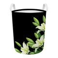 Lily Floral Print Round Laundry Basket