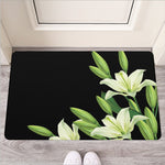 Lily Floral Print Rubber Doormat