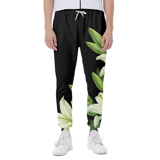 Lily Floral Print Scuba Joggers