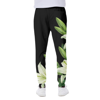 Lily Floral Print Scuba Joggers