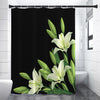 Lily Floral Print Shower Curtain