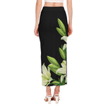 Lily Floral Print Side Slit Maxi Skirt