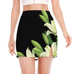 Lily Floral Print Side Slit Mini Skirt