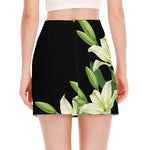 Lily Floral Print Side Slit Mini Skirt