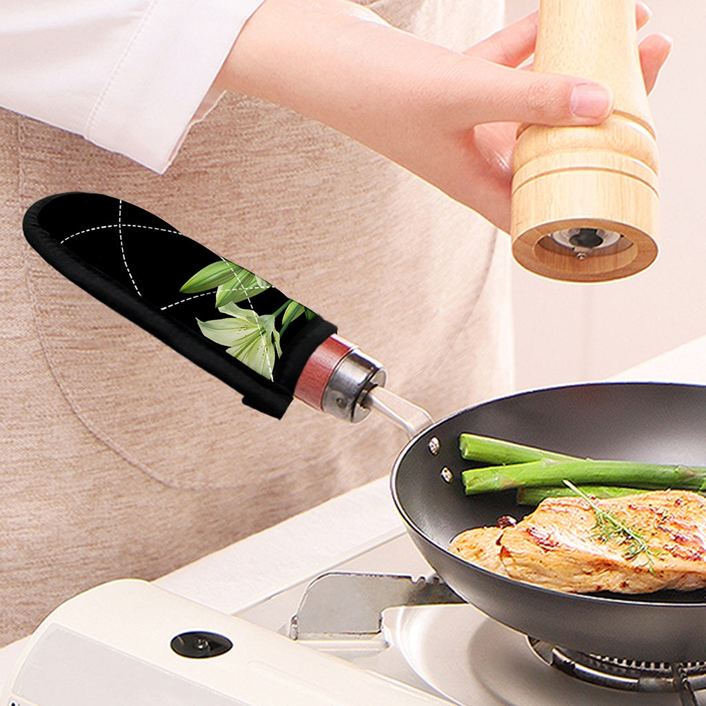 Lily Floral Print Skillet Handle Cover