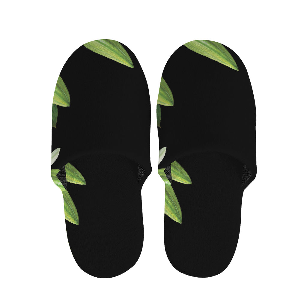 Lily Floral Print Slippers