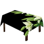Lily Floral Print Tablecloth