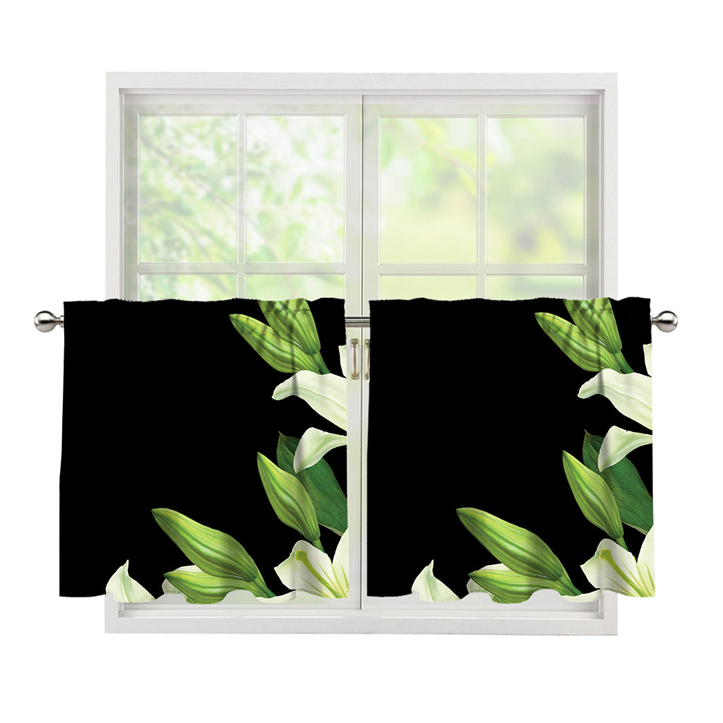 Lily Floral Print Tier Curtains