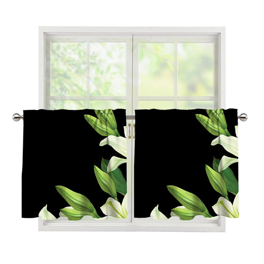 Lily Floral Print Tier Curtains