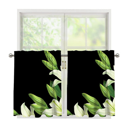 Lily Floral Print Tier Curtains