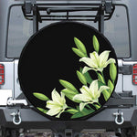 Lily Floral Print Tire Cover