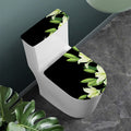 Lily Floral Print Toilet Lid And Tank Cover Set