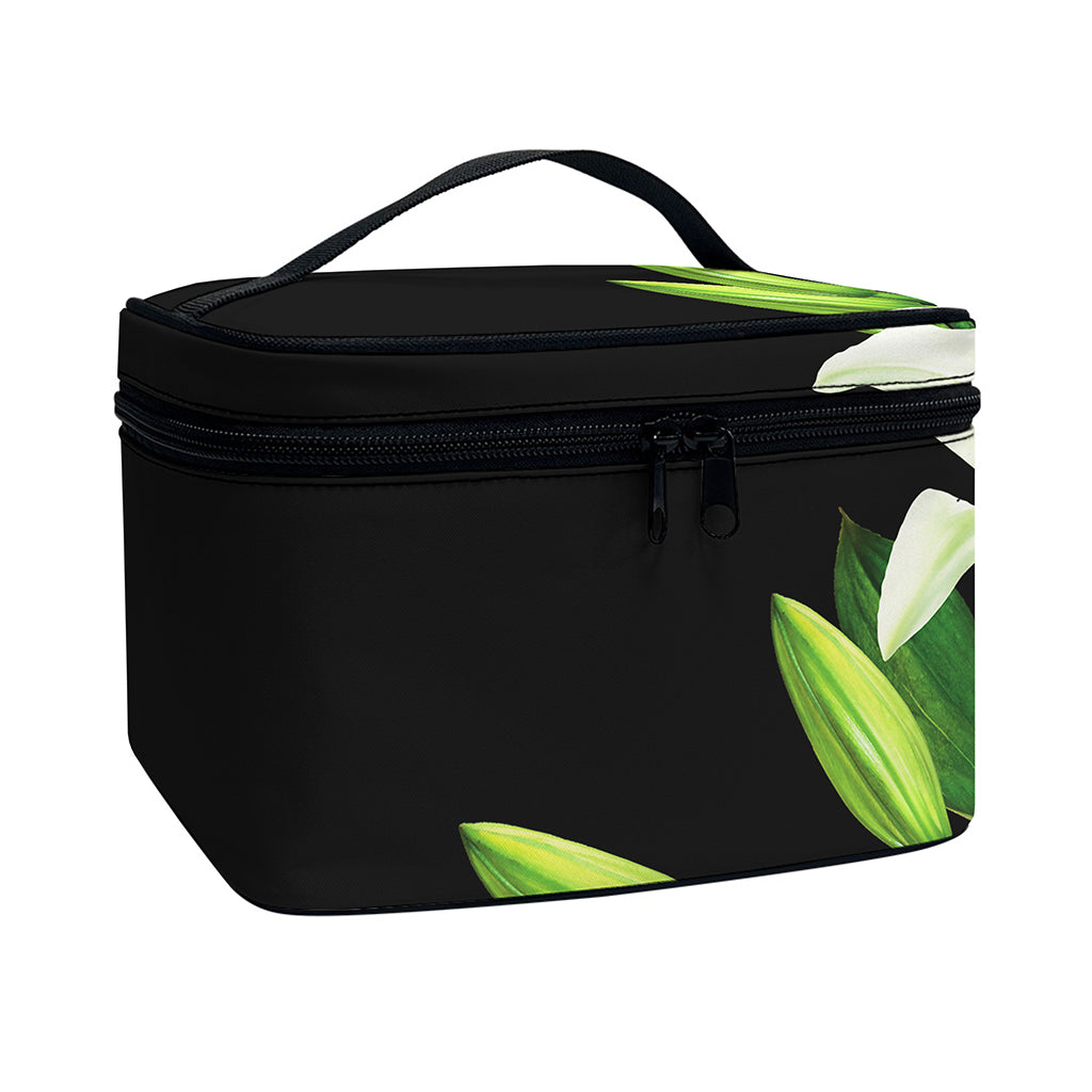 Lily Floral Print Travel Makeup Bag