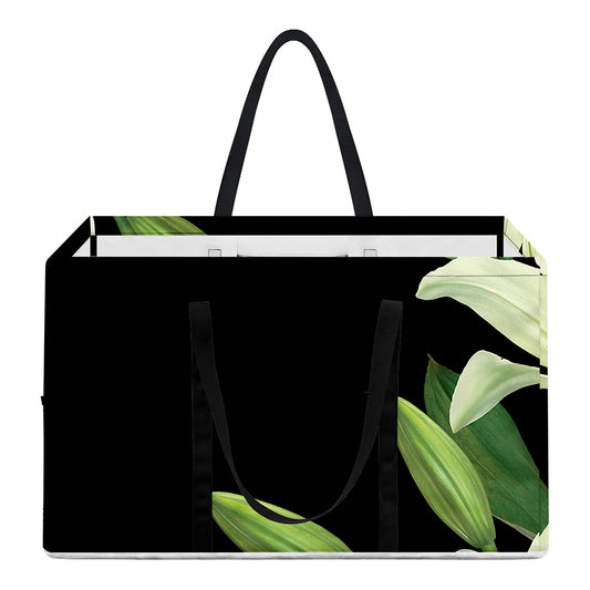 Lily Floral Print Utility Tote Bag