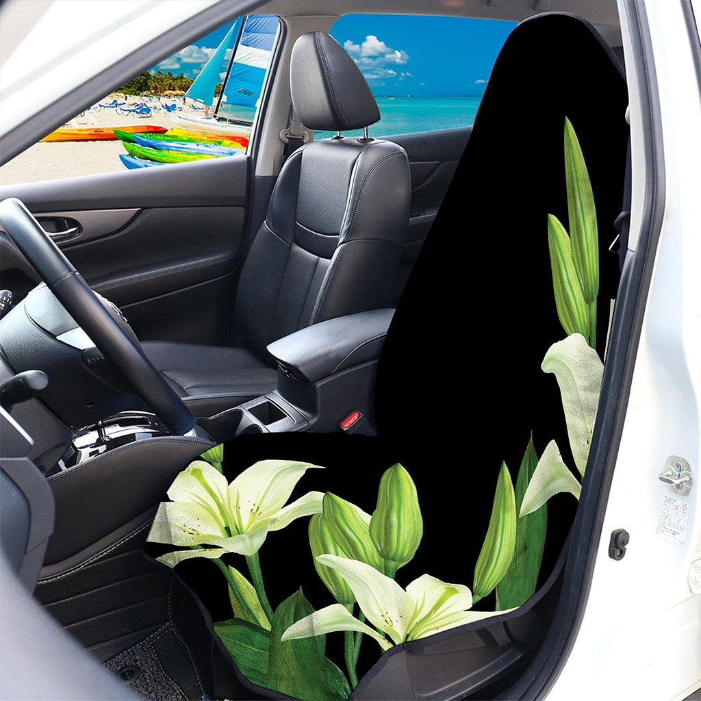 Lily Floral Print Waterproof Car Seat Cover