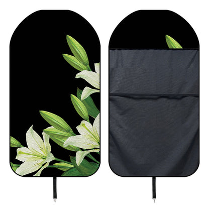 Lily Floral Print Waterproof Car Seat Cover