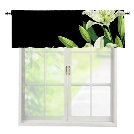 Lily Floral Print Window Valance