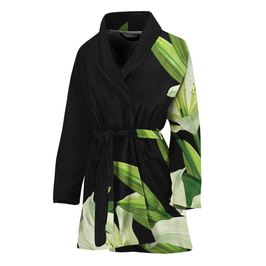 Lily Floral Print Women's Bathrobe