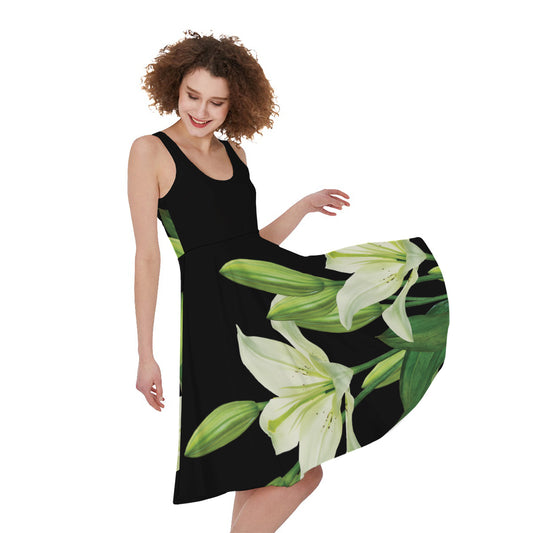 Lily Floral Print Women's Sleeveless Dress