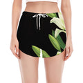 Lily Floral Print Women's Split Running Shorts