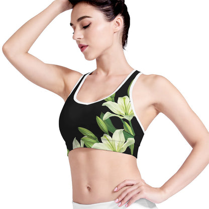 Lily Floral Print Women's Sports Bra