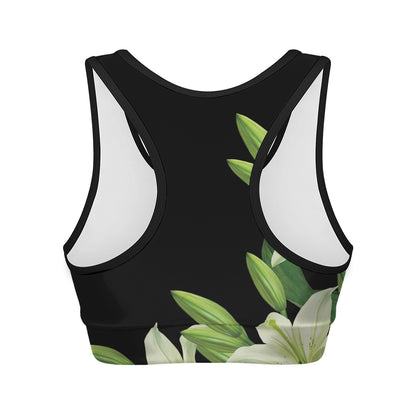 Lily Floral Print Women's Sports Bra